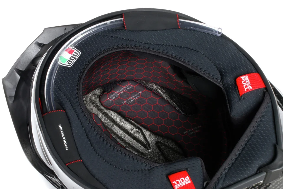 Interior casco de moto AGV